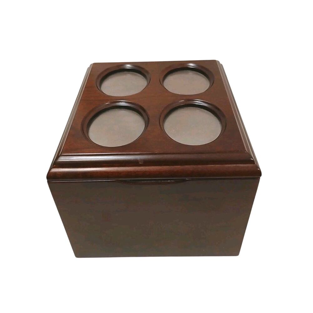 Rare The Bombay Company RECIPE CARDS BOX Storage Wood Nostalgia Brand New VNT